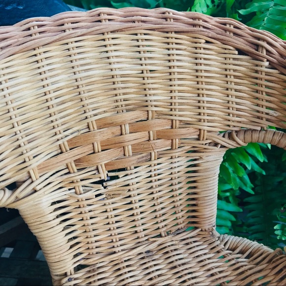 WICKER Chair | Doll Sized | Succulent Plant Stand - Picture 3 of 4